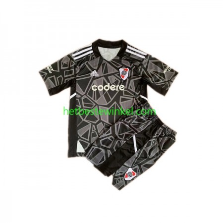 CA River Plate Doelman Voetbaltenues Kind Thuis 2023 - SS (+ Korte broeken)